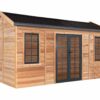 Sorrento Standard Sorrento, ready to bolt to a concrete slab or you can add the optional subfloor. Includes two windows and double doors plus all hardware required for assembly. Supplied without interior wall or roof linings (roof is insulated) but can be used as supplied.