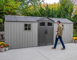 LIFETIME 19'x7' GARDEN SHED 5.7m x 2.1m