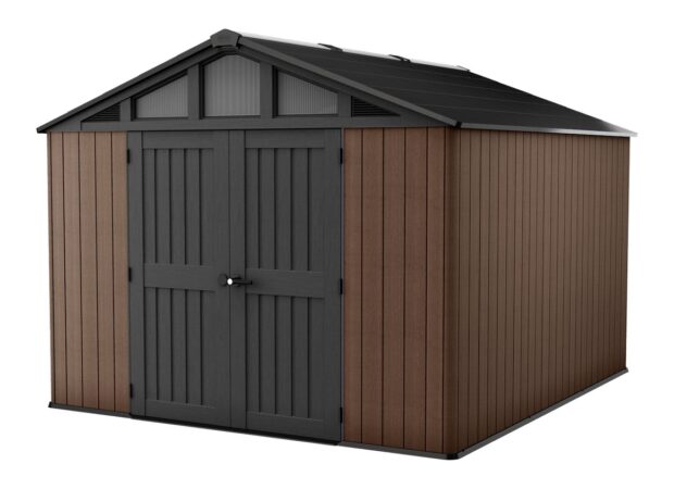 Keter Stronghold Shed 10 x 11.5 Brown (3 x 3.5M)