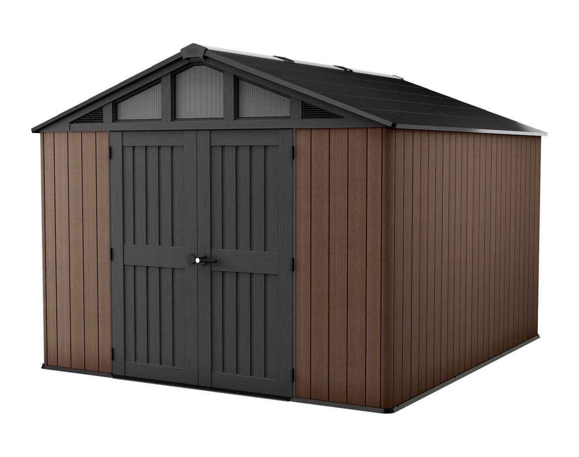 Keter Stronghold Shed 10 x 11.5 Brown (3 x 3.5M)