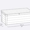 Keter Brightwood Deck Box White 454L image 2