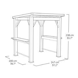 Keter Grill Gazebo - Grey image 2