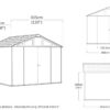 Keter Stronghold Shed 10 x 11.5 Brown (3 x 3.5M) image 2