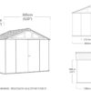 Keter Stronghold Shed 10 x 8 Brown (3 x 2.4M) image 2