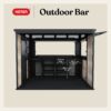 Keter Signature Outdoor Garden Bar - Walnut Look image 3