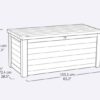 Keter Northwood 630L Outdoor Storage Box - Graphite image 2