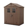 Keter Darwin 6×4 Garden Shed – Brown (1.9 x 1.2m)