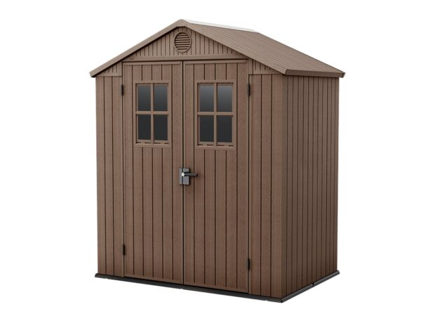 Keter Darwin 6×4 Garden Shed – Brown (1.9 x 1.2m)