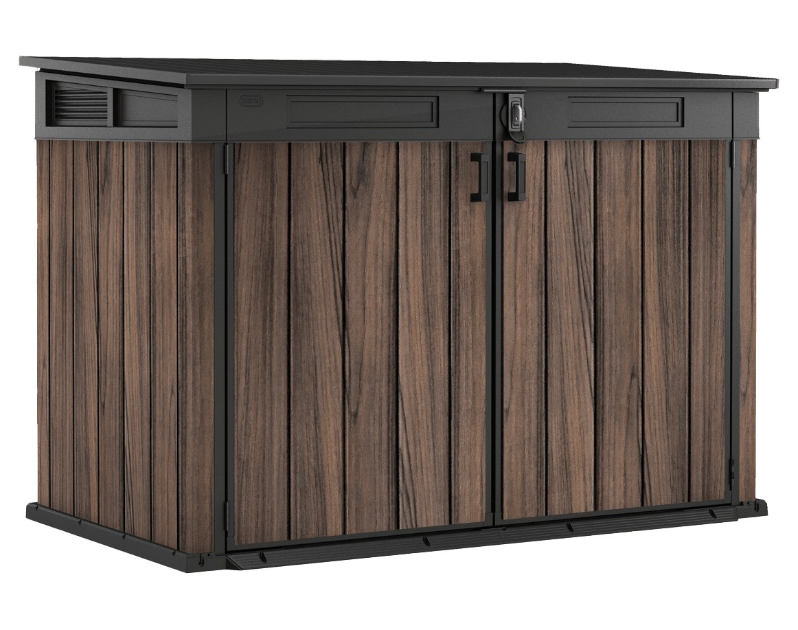 Keter Signature Horizontal Shed - Rosewood Look 2020L