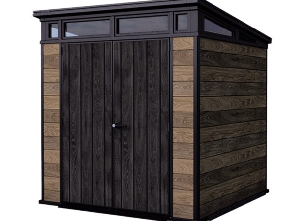 Keter Signature Pent 7x7 Shed - Walnut Look (2.2 x 2.2m)