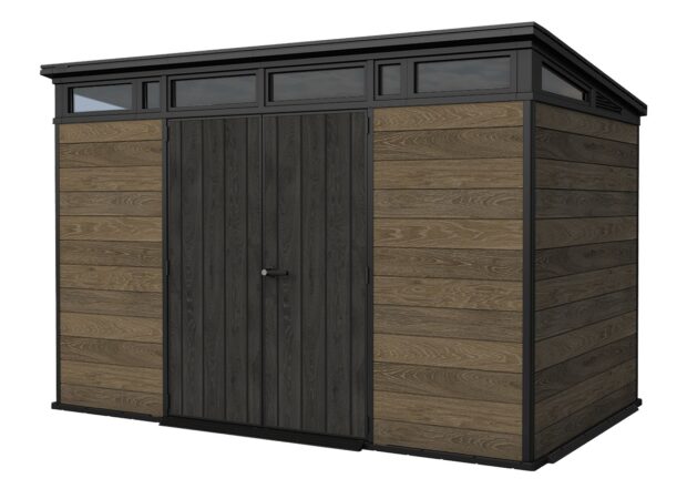 Keter Signature Pent 11x7 Shed - Walnut Look (3.4 x 2.2m)