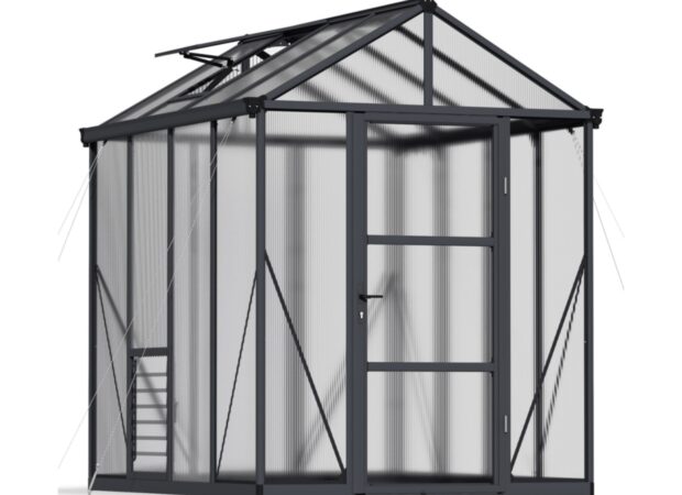 GLORY 6' x 8' Premium Greenhouse - Grey Frame (2.0m x 2.5m)