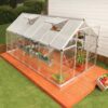 6' x 14' Hybrid Greenhouse - Silver Frame (1.9m x 4.3m)
