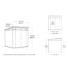 Keter Artisan 2.0 Pent 7x7 Garden Shed (2.2 x 2.2m)