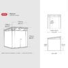 Keter Signature Pent 7x7 Shed - Walnut Look (2.2 x 2.2m)
