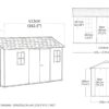 PRE ORDER: SEP. - Keter Apex Double Door Shed 7.5x13 (2.3 x 4.0m)