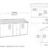 PRE ORDER: SEP. - Keter Apex Double Door Shed 7.5x17 (2.3 x 5.2m)