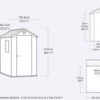 Keter Darwin 4×6 Garden Shed – Brown (1.3 x 1.9m)