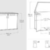 Keter Signature Horizontal Shed - Rosewood Look 2020L image 2