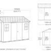 PRE ORDER: SEP. - Keter Apex Double Door Shed 7.5x11 (2.3 x 3.4m)