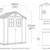 Keter Darwin 6×4 Garden Shed – Brown (1.9 x 1.2m)
