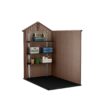 Keter Darwin 4×6 Garden Shed – Brown (1.3 x 1.9m)