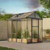 GLORY 6' x 8' Premium Greenhouse - Grey Frame (2.0m x 2.5m)