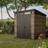Keter Signature Pent 7x7 Shed - Walnut Look (2.2 x 2.2m)