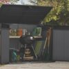 Keter Signature Horizontal Shed - Rosewood Look 2020L image 15