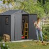 Keter Darwin 6x6 grey garden shed image 9