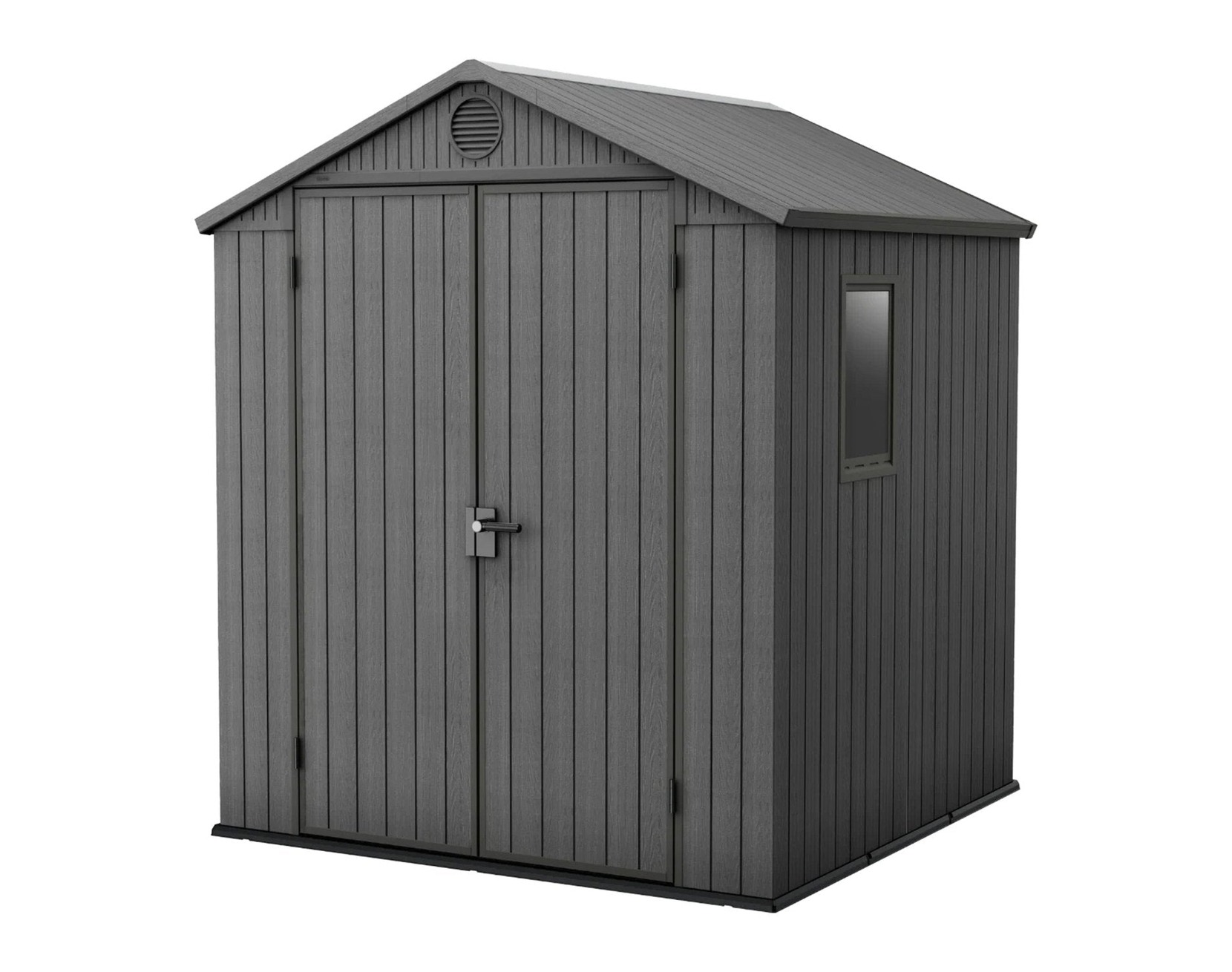 Keter Darwin 6x6 grey garden shed with side window