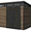 Keter Signature Pent 9x7 Shed - Walnut Look (2.8 x 2.2m)