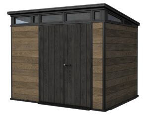 Keter Signature Pent 9x7 Shed - Walnut Look (2.8 x 2.2m)