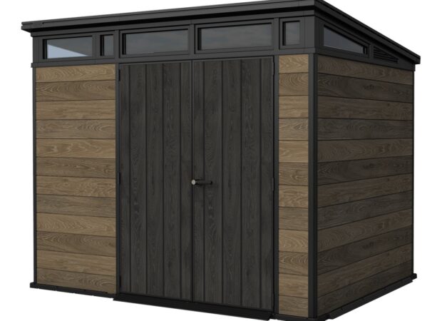 Keter Signature Pent 9x7 Shed - Walnut Look (2.8 x 2.2m)