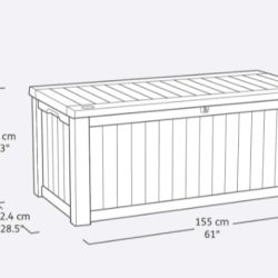 Keter Eastwood 570L Storage Box - Pine Look