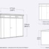 Keter Signature Pent 9x7 Shed - Walnut Look (2.8 x 2.2m)