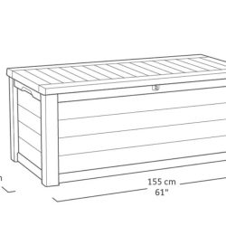 Keter Westwood 570L Outdoor Storage Box - Graphite