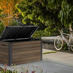 Keter Ontario 570L Storage Box - Walnut Look