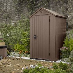 Keter Darwin 4x4 Garden Shed - Brown (1.2 x 1.2m)