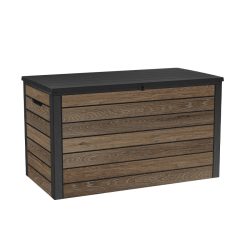 Keter Ontario 570L Storage Box - Walnut Look