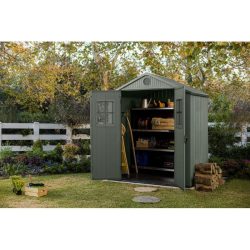 Keter Darwin 6x4 Garden Shed - Green (1.9 x 1.2m)