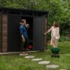 Keter Signature Pent 9x7 Shed - Walnut Look (2.8 x 2.2m)