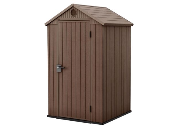 Keter Darwin 4x4 Garden Shed - Brown (1.2 x 1.2m)