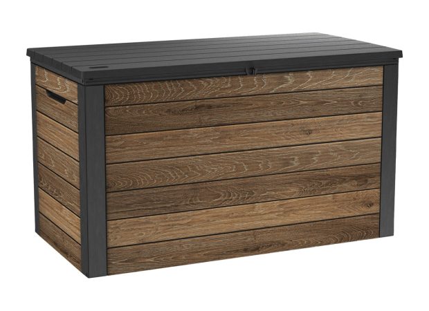 Keter Ontario 570L Storage Box - Walnut Look