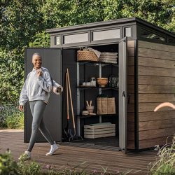 Keter Signature Pent 7x7 Shed - Ashwood Look (2.2 x 2.2m) — image 2
