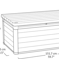 Keter Signature 570L Storage Box - Ashwood Look — image 9