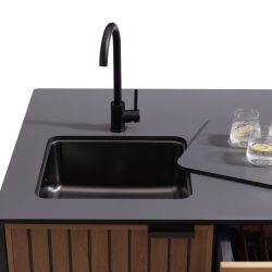 Keter Signature Outdoor Kitchen Island with Sink - Venetian Brown — image 7