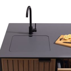 Keter Signature Outdoor Kitchen Island with Sink - Venetian Brown — image 9