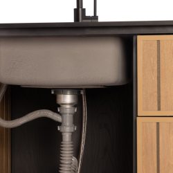 Keter Signature Outdoor Kitchen Island with Sink - Venetian Brown — image 13