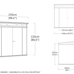Keter Aspen 8 x 6 Shed - Pine Look (2.5 x 1.8m) — image 12